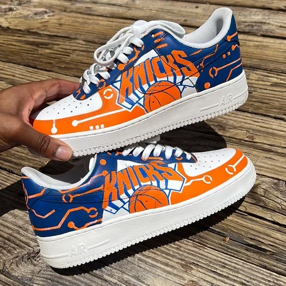 Customs Knicks Air Force ones